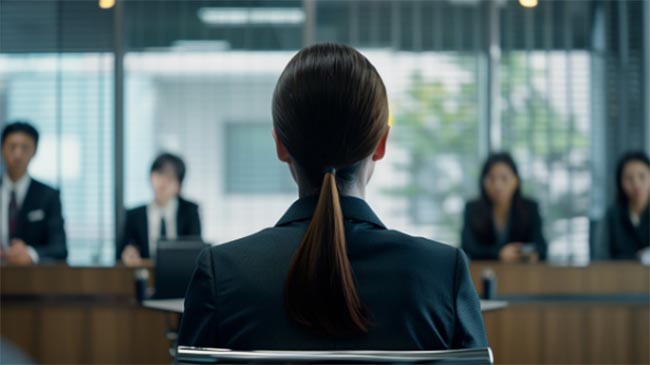 an interview in korea