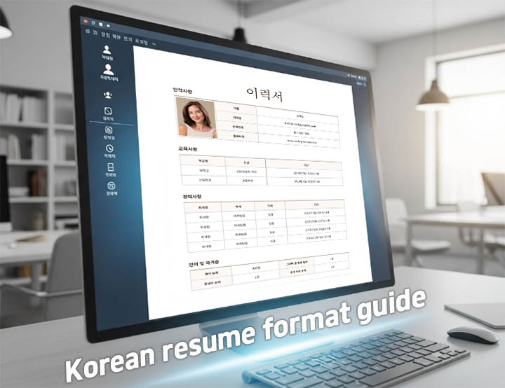 korean resume format guide