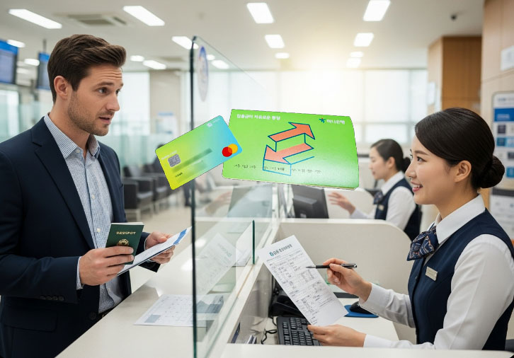 open bank account korea foreigner